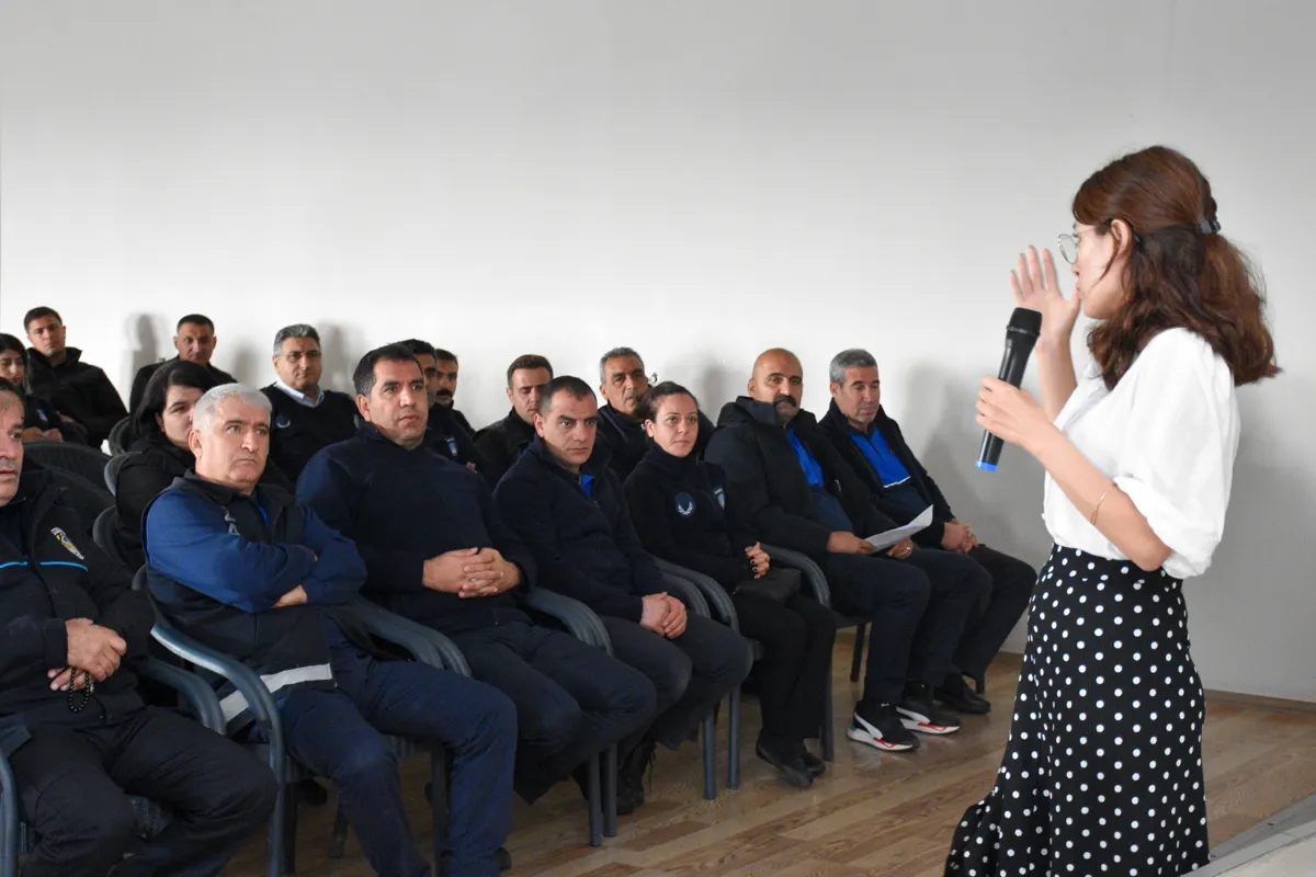 Zabıta ve sivil savunma personeli için şiddete karşı farkındalık eğitimi verildi