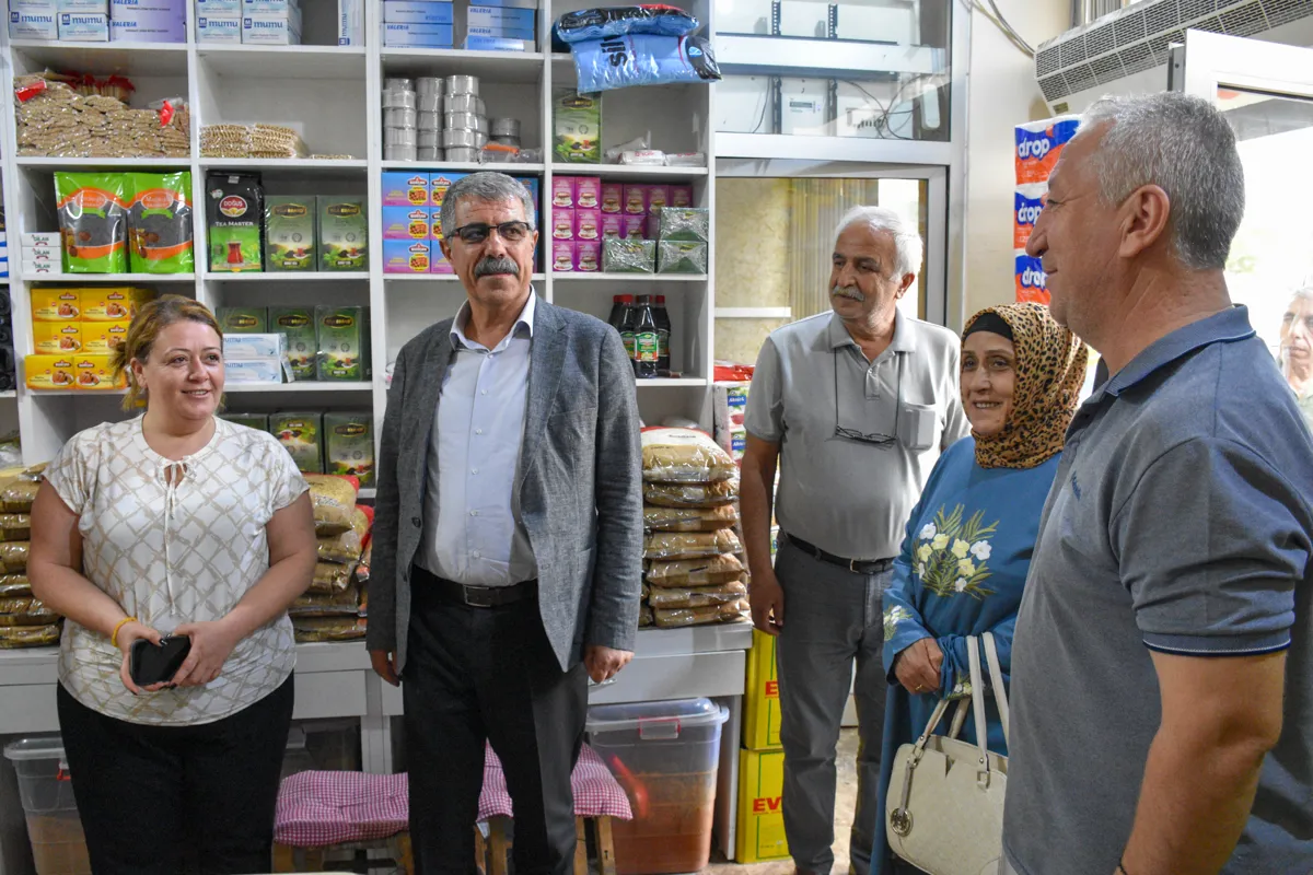 Eş Başkanlar Gıda Toptancılar Sitesi esnafını ziyaret etti