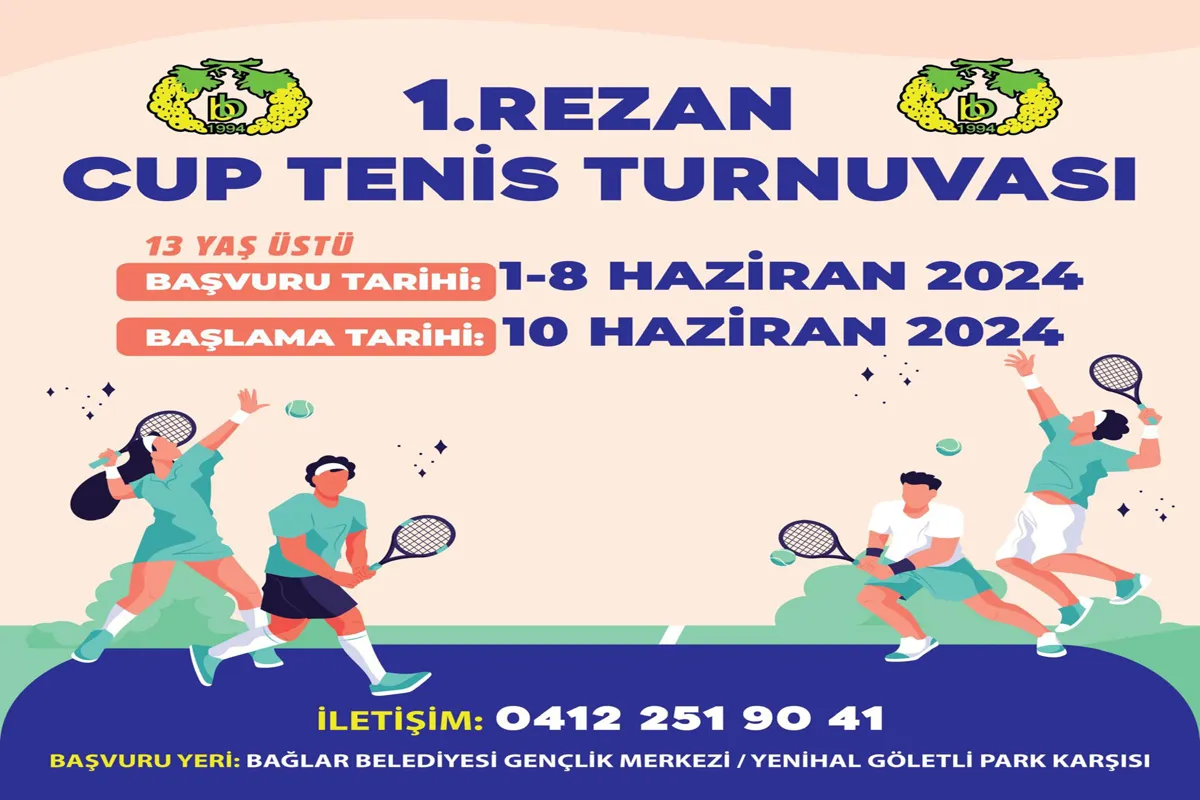 Gençler 1. Rezan Cup Tenis Turnuvası’nda Buluşacak