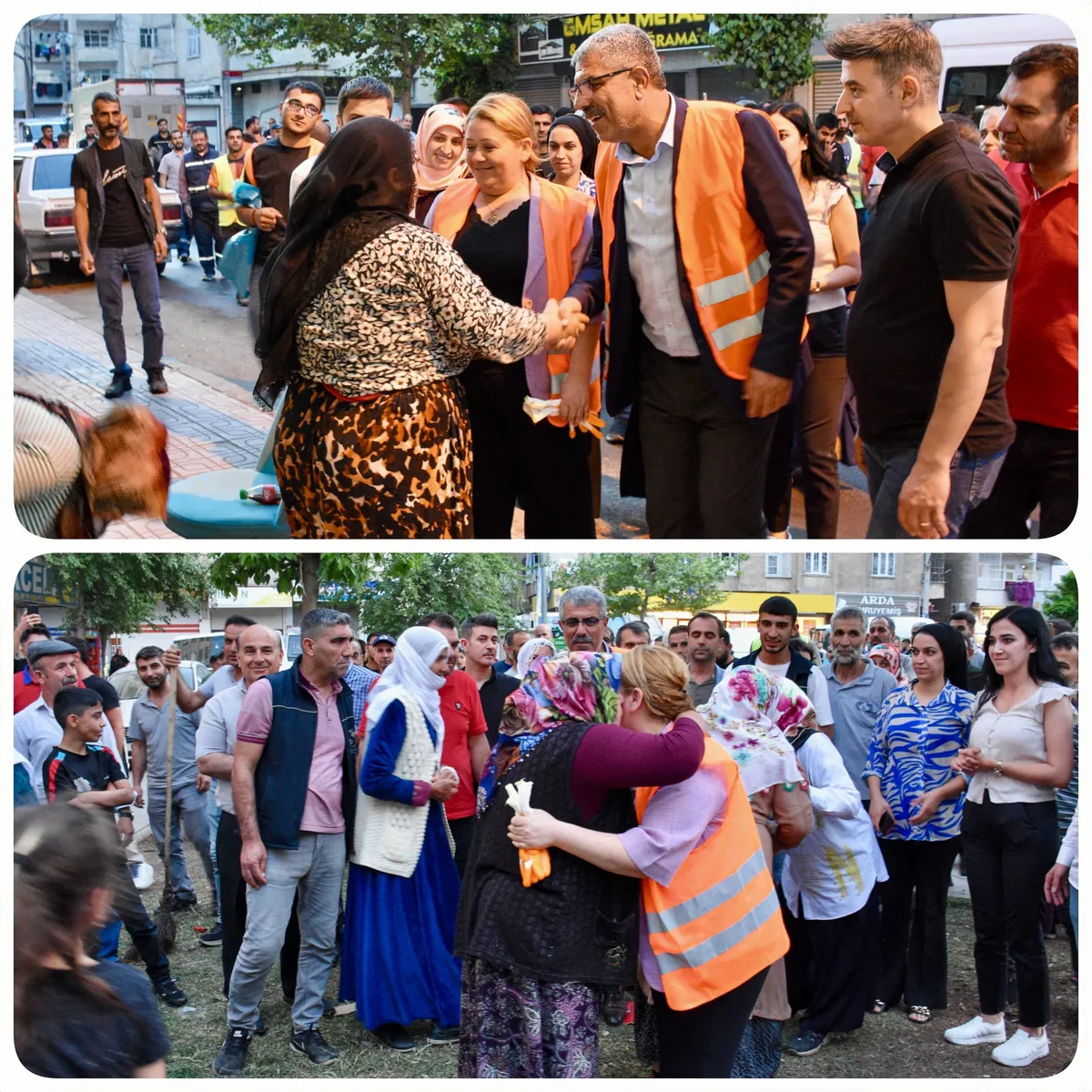 Eş Başkanlarımızın katılımıyla 5 nisan mahallesi  Sezgin Avcı caddesinde temizlik çalışması yapıldı.